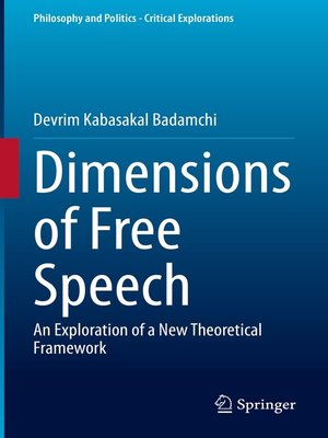 cover image of Dimensions of Free Speech